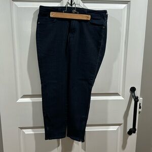 Just Black skinny blue jeans, with zipper at ankle size 29P